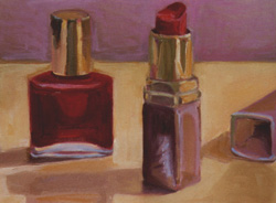 Lipstick, Oil on Canvas